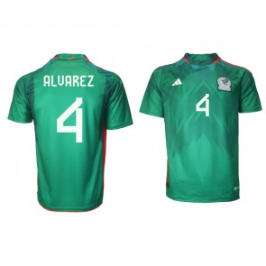 Mexico Edson Alvarez #4 Hjemmebanetrøje VM 2022 Kort ærmer